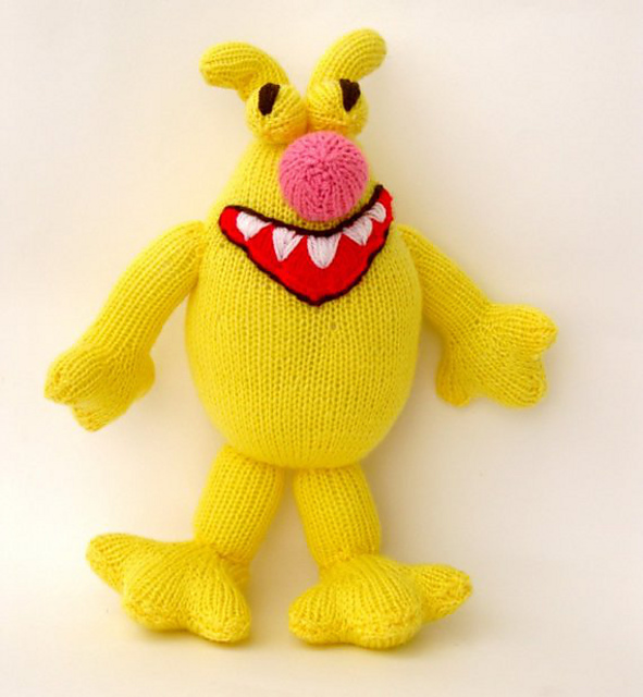 Cheereeah the Alien - toy knitting pattern