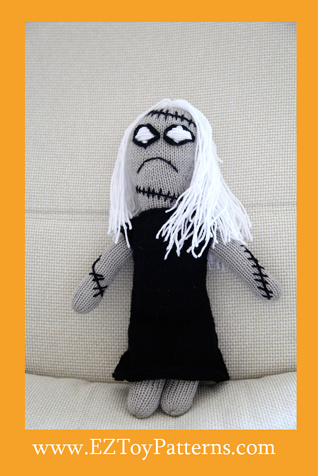 Halloween Lady - knitting pattern