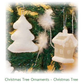 Christmas Tree Ornament: Pine Tree - knitting pattern