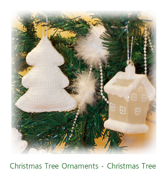 Christmas Tree Ornament: Pine Tree - knitting pattern