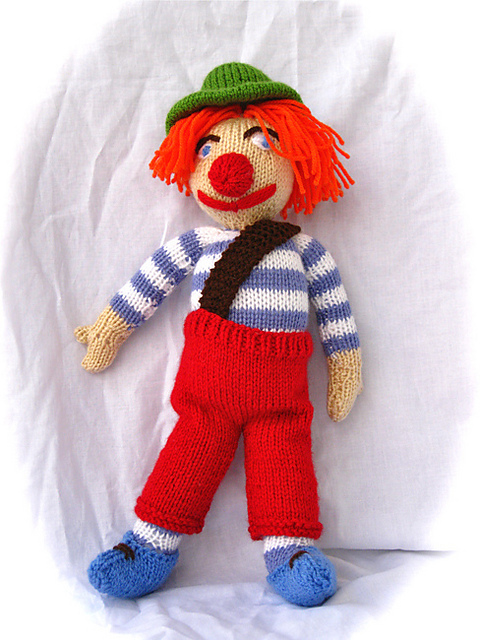 Clown - knitting pattern