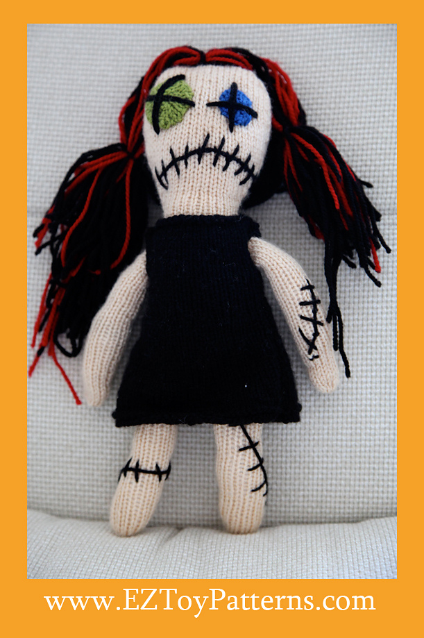 Halloween Ghost Girl - knitting pattern