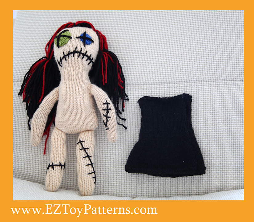 Halloween Ghost Girl - knitting pattern - Image 2