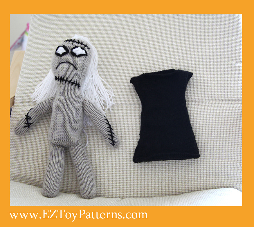 Halloween Lady - knitting pattern - Image 2