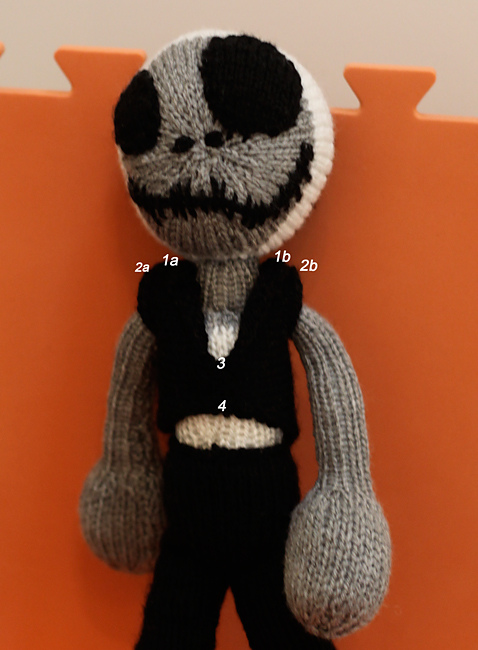 Ghost Skeleton - knitting pattern - Image 2